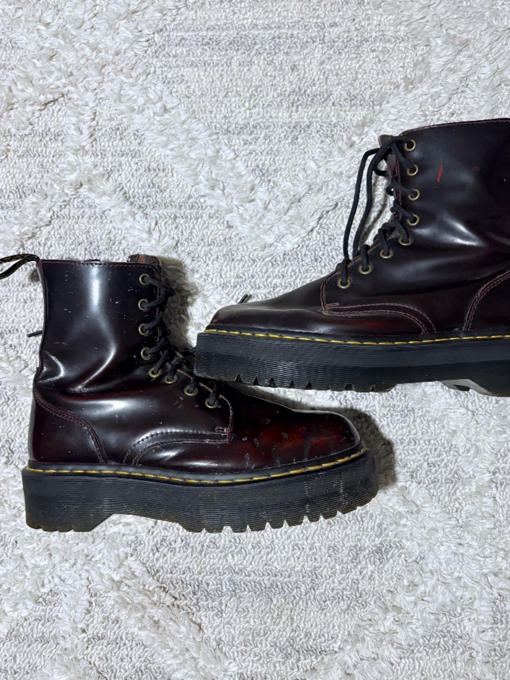 Dr martens Jadon cherry red boots